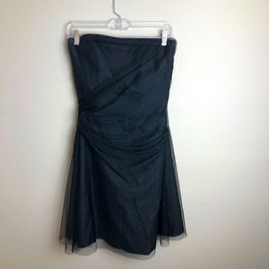 Vera Wang Black Strapless Dress
